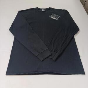 Port & Company ROD SYNDICATE Men's Black Cotton Long Sleeve Graphic T-Shirt  XLT